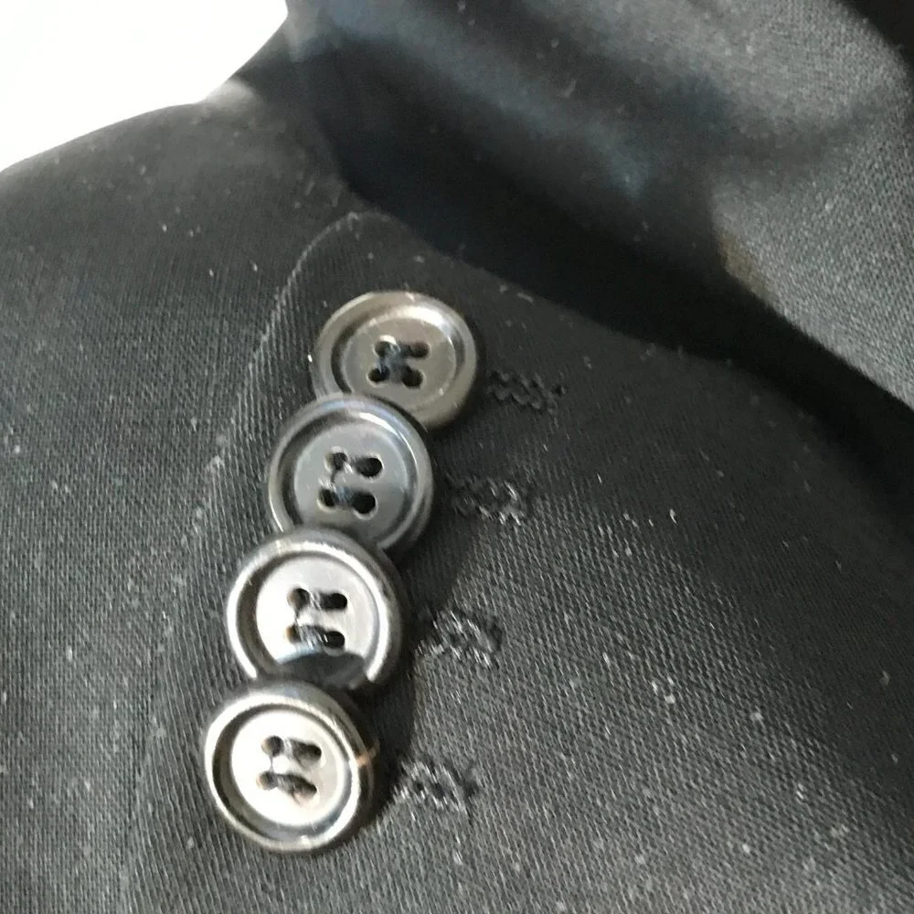 Hugo Boss Black Sport Coat Jacket Blazer size 44L Suit Designer 3 Button WooL - Picture 7 of 12